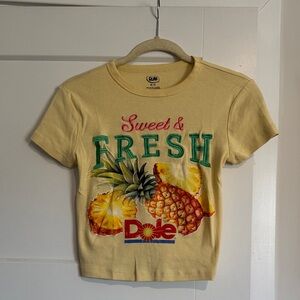 Yellow Sweet & Fresh Crop Top